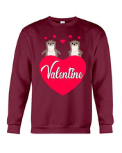 Load image into Gallery viewer, Couple Otter Valentine's Day Gift For Otter Lovers Sweatshirt
