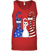 Load image into Gallery viewer, Cat Happy America  Independence's Day Special Custom Design Unisex Tank Top
