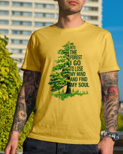 Load image into Gallery viewer, Into The Forest I Go To Lose My Mind Find My Soul Guys Tee
