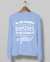 Load image into Gallery viewer, Me And Grandma Are More Than Besties Custom Gift For Family Sweatshirt
