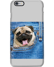 Load image into Gallery viewer, baby Pug In Denim Pocket Gift For Dog Lovers Phone case

