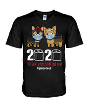 Load image into Gallery viewer, Tzu Shih 2020 The Year When Shit Got Real Custom Design Guys V-Neck
