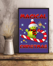 Load image into Gallery viewer, Tennis Players Magical Christmas Snowman Gift For Women Vertical Poster
