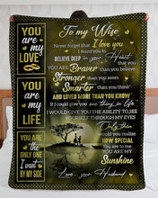 Load image into Gallery viewer, Proposal Full Moon Believe Deep In Your Heart Husband Gift For Wife Sherpa Blanket
