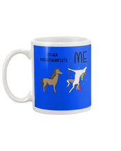 Load image into Gallery viewer, Funny Difference Between Me And Other Psychotherapists Unicorn And Horse Mug
