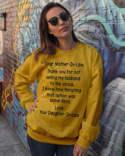 Load image into Gallery viewer, Daughter In Law Gift For Mother In Law I Know How Tempting That Option Was Some Days Sweatshirt
