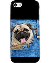 Load image into Gallery viewer, baby Pug In Denim Pocket Gift For Dog Lovers Phone case
