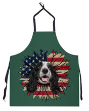Load image into Gallery viewer, English Cocker Spaniel US Sunflower Gift For Dog Lovers Apron

