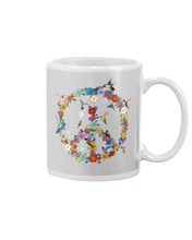 Load image into Gallery viewer, Hummingbird And Peace Sign Gift For Girls Mug
