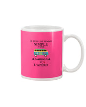 Load image into Gallery viewer, Je Suis Une Femme Simple J'aime Le Camping Car Et L'apero Mug
