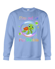 Load image into Gallery viewer, Vintage Funny Stay Out Of My Bubble Gift For Turtle Lovers Sweatshirt
