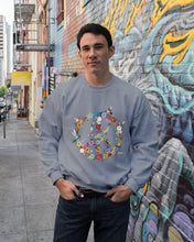 Load image into Gallery viewer, Hummingbird And Peace Sign Gift For Girls Sweatshirt

