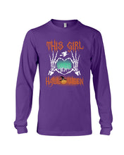 Load image into Gallery viewer, This Girl Loves Halloween Gift For Girls Unisex Long Sleeve
