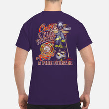 Load image into Gallery viewer, Once A Firefighter   Always A Firefighter   Special Custom Design Guys Tee
