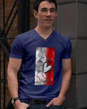 Load image into Gallery viewer, Baseball Peaceful Love Gift For Baseball Lovers Guys V-Neck
