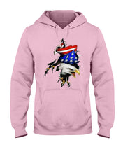 Load image into Gallery viewer, Eagle Giant Scratch USA Flag Gift For Women Hoodie
