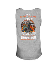Load image into Gallery viewer, Grumpy Old Man June Too Slow To Run Birthday Meaningful Gift Unisex Tank Top
