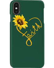Load image into Gallery viewer, Black Phone Case Sunflower Faith Gift For Christians Phone case
