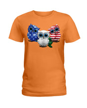 Load image into Gallery viewer, Lovely Phone Case Three Owl With US Flag Gift For Owl Lovers Ladies Tee
