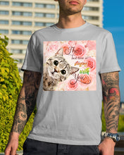 Load image into Gallery viewer, The Best Time Is Staying With You Roses With Cat Gift For Cat Lovers Guys Tee
