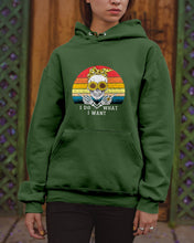 Load image into Gallery viewer, I Do What I Want Skull Sunflower Special Custom Design Hoodie
