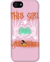 Load image into Gallery viewer, This Girl Loves Halloween Gift For Girls Phone case

