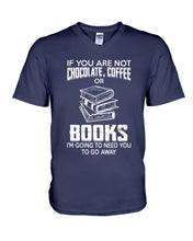Load image into Gallery viewer, Librarian I Need To Go Away Books Custom Design Gifts Guys V-Neck

