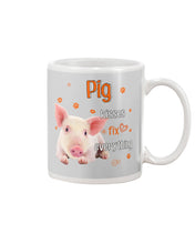 Load image into Gallery viewer, Pig Kisses Fix Everything Gift For Pig Lovers Mug
