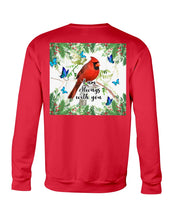 Load image into Gallery viewer, Scarlet Macaw With Butterflies I Am Always With You Gift For Lover Sweatshirt
