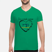 Load image into Gallery viewer, Sewing I'm A Simple Woman Gift For Women Guys V-Neck
