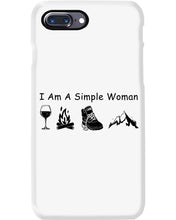 Load image into Gallery viewer, Simple Woman Loves Wine Camping Shoes And Climbing Phone case
