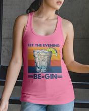Load image into Gallery viewer, Lovely Phone Case Let The Evening Be-Gin Retro Vintage Ladies Flowy Tank
