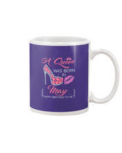 Load image into Gallery viewer, A Queen Was Born In May Trending For Birthday Gift Mug
