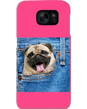Load image into Gallery viewer, baby Pug In Denim Pocket Gift For Dog Lovers Phone case
