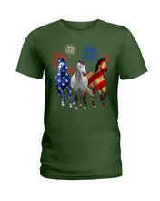 Load image into Gallery viewer, Lovely Phone Case Horse Freedom Firework Gift For Horse Lovers Ladies Tee
