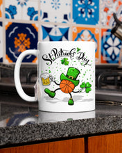 Load image into Gallery viewer, Basketball Saint Patrick's Day Gift For Basketball Lovers Mug
