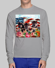 Load image into Gallery viewer, American Flag Sky Flower German Shepherd Gift For Dog Lovers Unisex Long Sleeve
