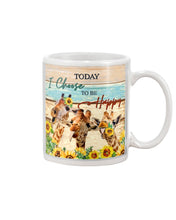 Load image into Gallery viewer, Giraffe Today I Choose To Be Happy Gift For Women Mug
