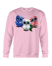 Load image into Gallery viewer, Lovely Phone Case Three Owl With US Flag Gift For Owl Lovers Sweatshirt
