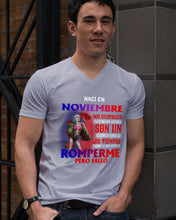Load image into Gallery viewer, Naci En Noviembre Mis Cicatrices Cuentan Una Historia Son Un Custom Design Guys V-Neck
