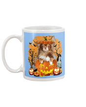 Load image into Gallery viewer, Chihuahua Book Pumpkin Halloween Gift For Dog Lovers Mug

