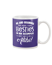 Load image into Gallery viewer, Me And Grandma Are More Than Besties Custom Gift For Family Mug
