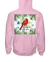 Load image into Gallery viewer, Scarlet Macaw With Butterflies I Am Always With You Gift For Lover Hoodie
