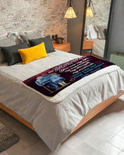Load image into Gallery viewer, Custom Name Husband David Gift For Wife rose All I Want Is You Sherpa Blanket
