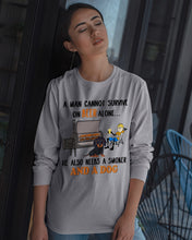Load image into Gallery viewer, A Man Loves Beer And Dachshund Gift For Dog Lovers Unisex Long Sleeve
