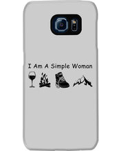 Load image into Gallery viewer, Simple Woman Loves Wine Camping Shoes And Climbing Phone case
