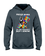 Load image into Gallery viewer, Proud Mama Of The Touchest Boy I Know Autism's Day Gift Hoodie
