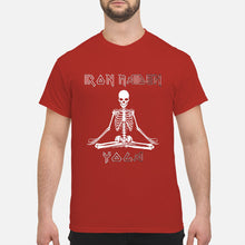 Load image into Gallery viewer, Yoga Iron Skeleton Dark Blue Background Gift For Men Guys Tee
