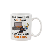 Load image into Gallery viewer, A Man Loves Beer And Dachshund Gift For Dog Lovers Mug
