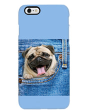 Load image into Gallery viewer, baby Pug In Denim Pocket Gift For Dog Lovers Phone case
